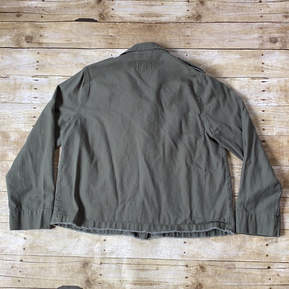Universal Thread Green Crop Utility Jacket Size Xl - image 7